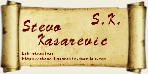 Stevo Kašarević vizit kartica